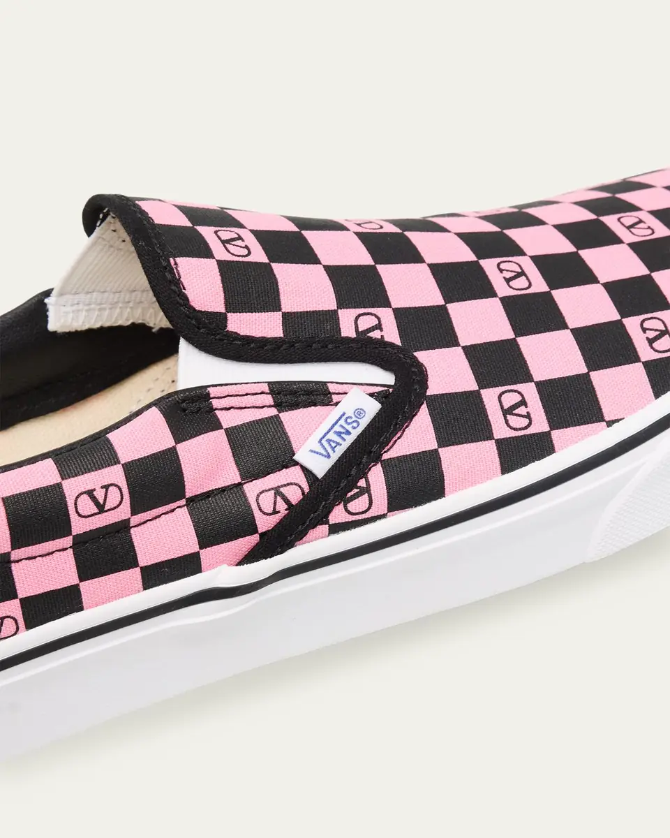 Valentino Garavani x Vans Men's VLogo Checkerboard Classic Slip-On Sneakers | Thumbnail 3