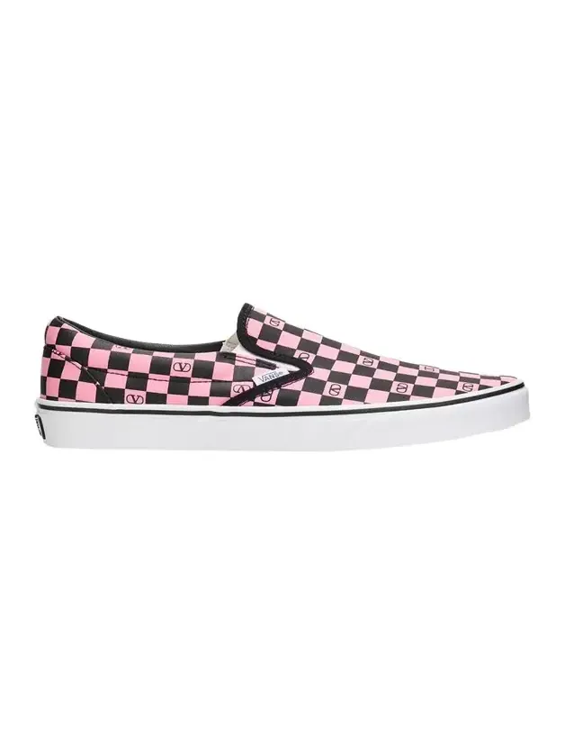 x Vans Men's VLogo Checkerboard Classic Slip-On Sneakers x Vans Men's VLogo Checkerboard Classic Slip-On Sneakers