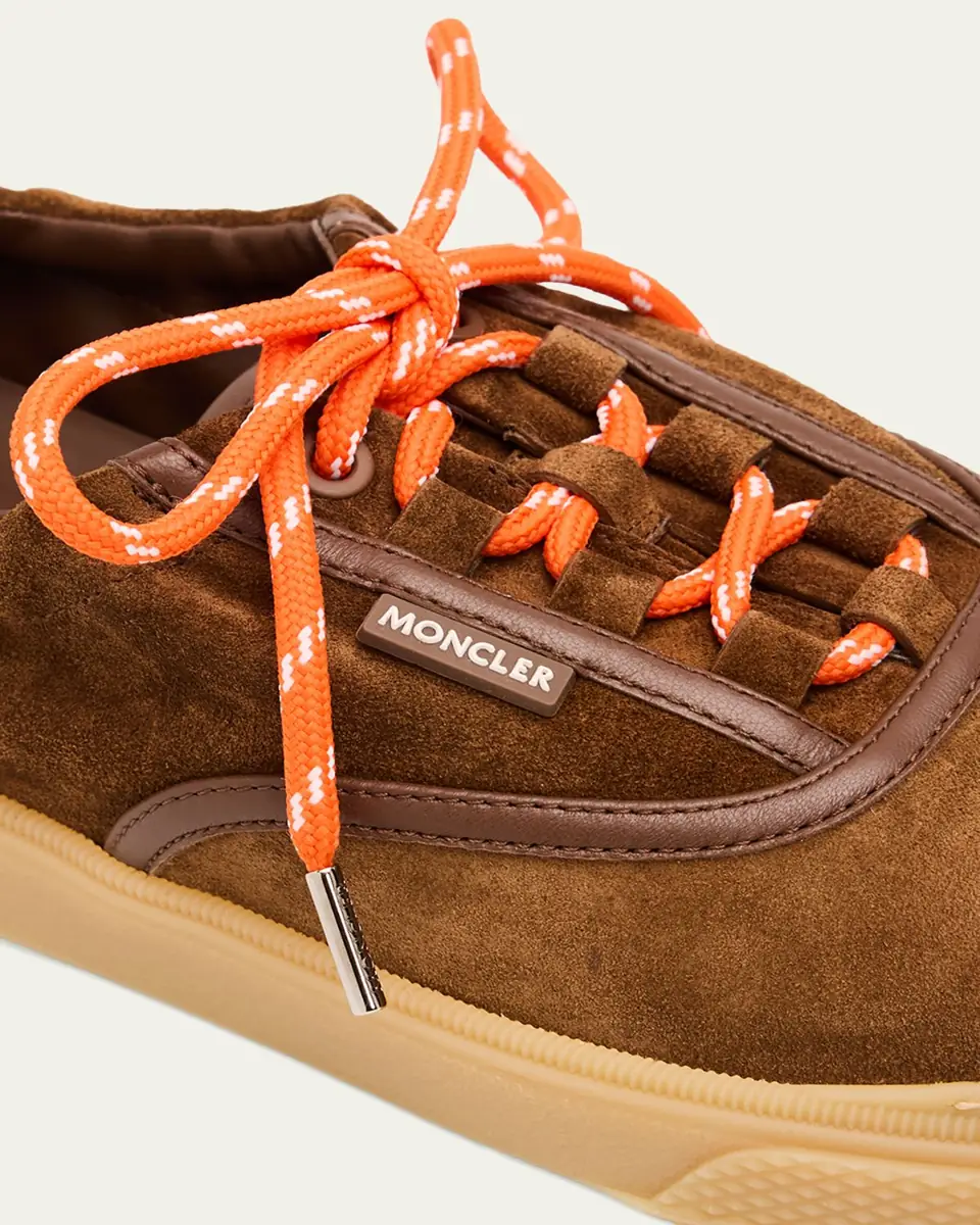 Moncler Men's Vera Leather Low-Top Sneakers | Thumbnail 3 Moncler Men's Vera Leather Low-Top Sneakers | Thumbnail 3