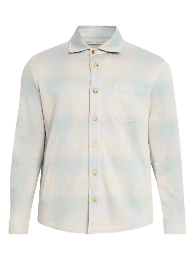Men's Plaid Overshirt with Pockets