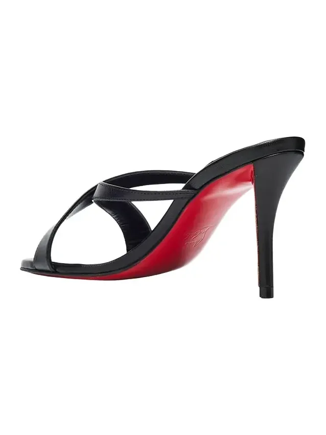 80mm Mulazee Leather Crisscross Mules 80mm Mulazee Leather Crisscross Mules