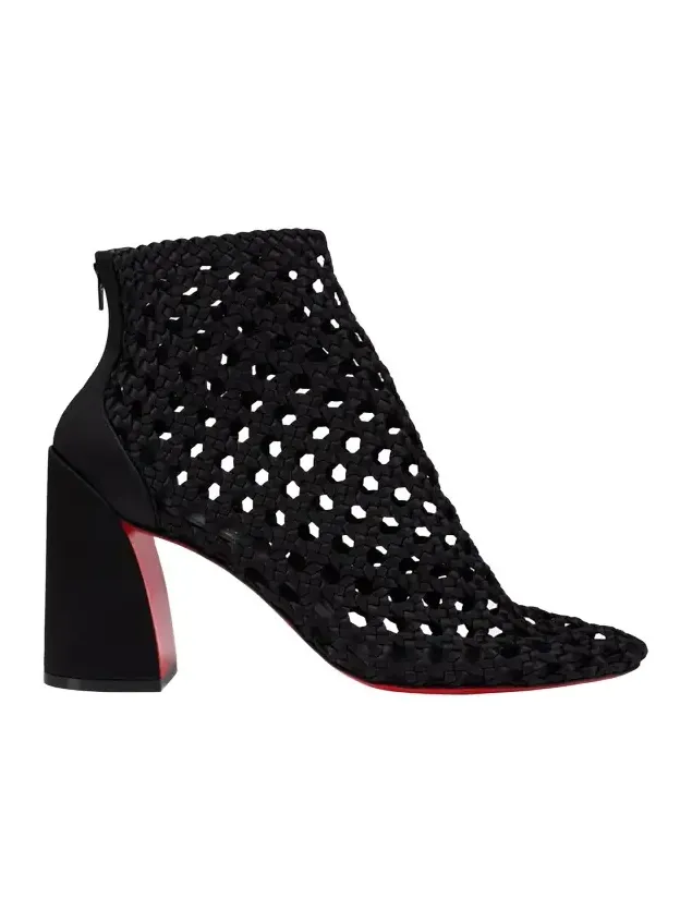 85mm Jane Woven Silk Booties 85mm Jane Woven Silk Booties