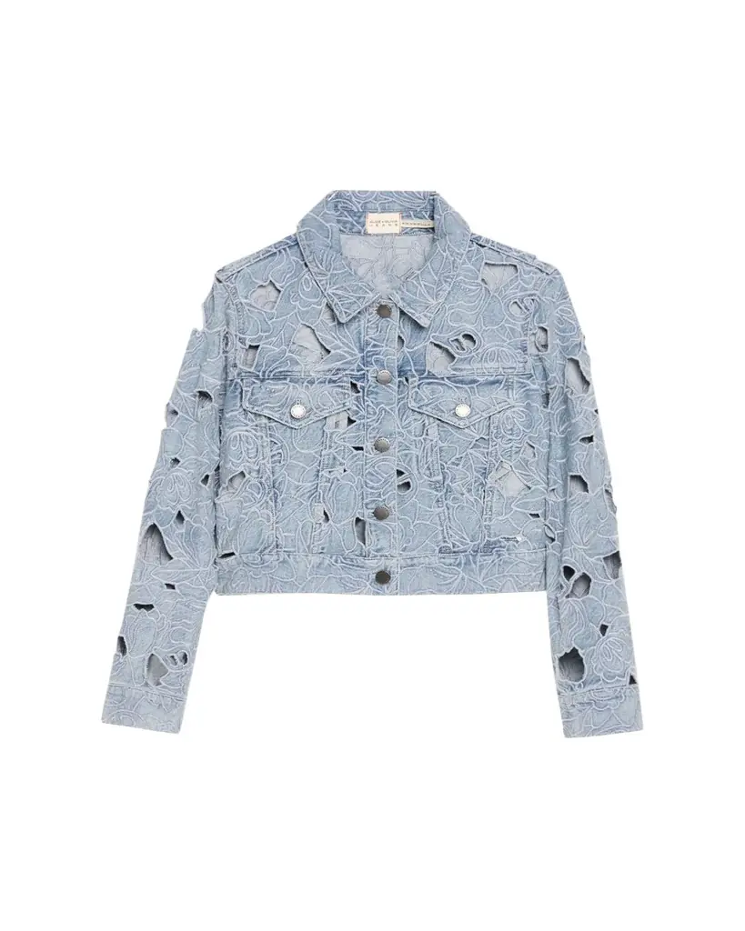 Chloe Laser-Cut Denim Jacket Chloe Laser-Cut Denim Jacket