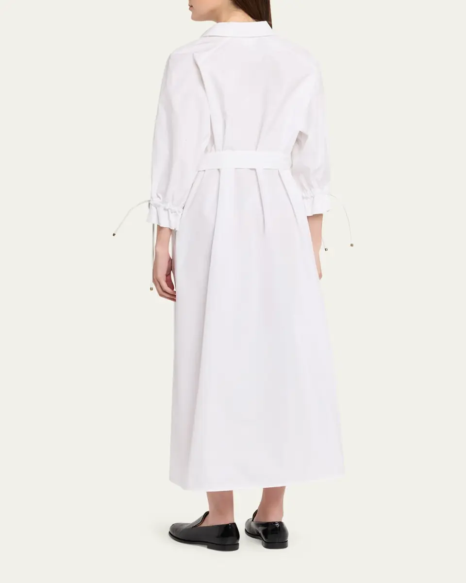 Max Mara Belted 3/4-Sleeve Midi Shirtdress | Thumbnail 3 Max Mara Belted 3/4-Sleeve Midi Shirtdress | Thumbnail 3
