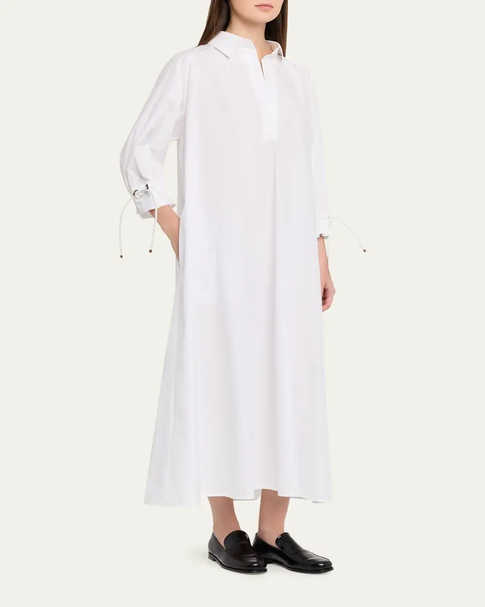 Max Mara Belted 3/4-Sleeve Midi Shirtdress | Thumbnail 4 Max Mara Belted 3/4-Sleeve Midi Shirtdress | Thumbnail 4