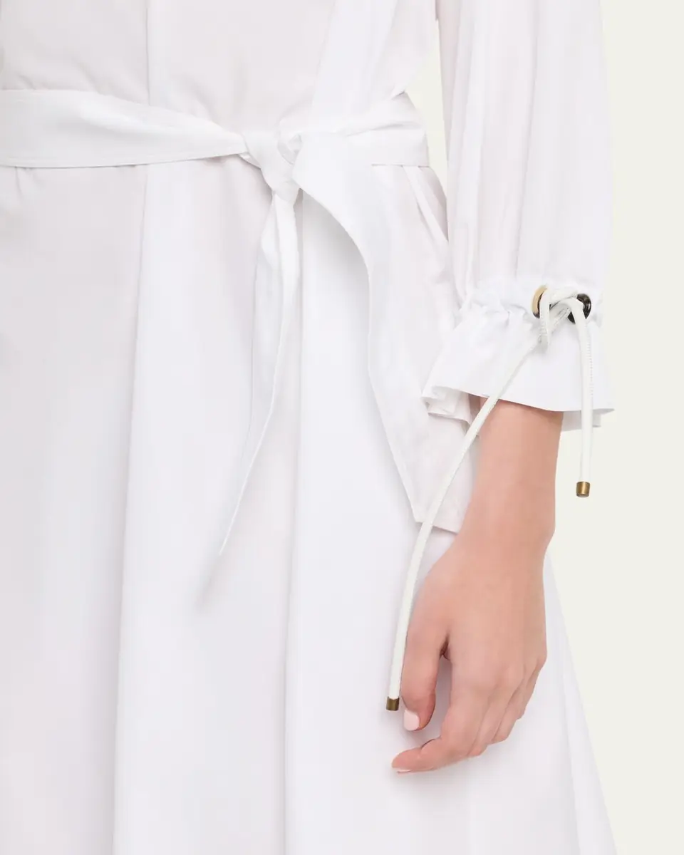 Max Mara Belted 3/4-Sleeve Midi Shirtdress | Thumbnail 5 Max Mara Belted 3/4-Sleeve Midi Shirtdress | Thumbnail 5