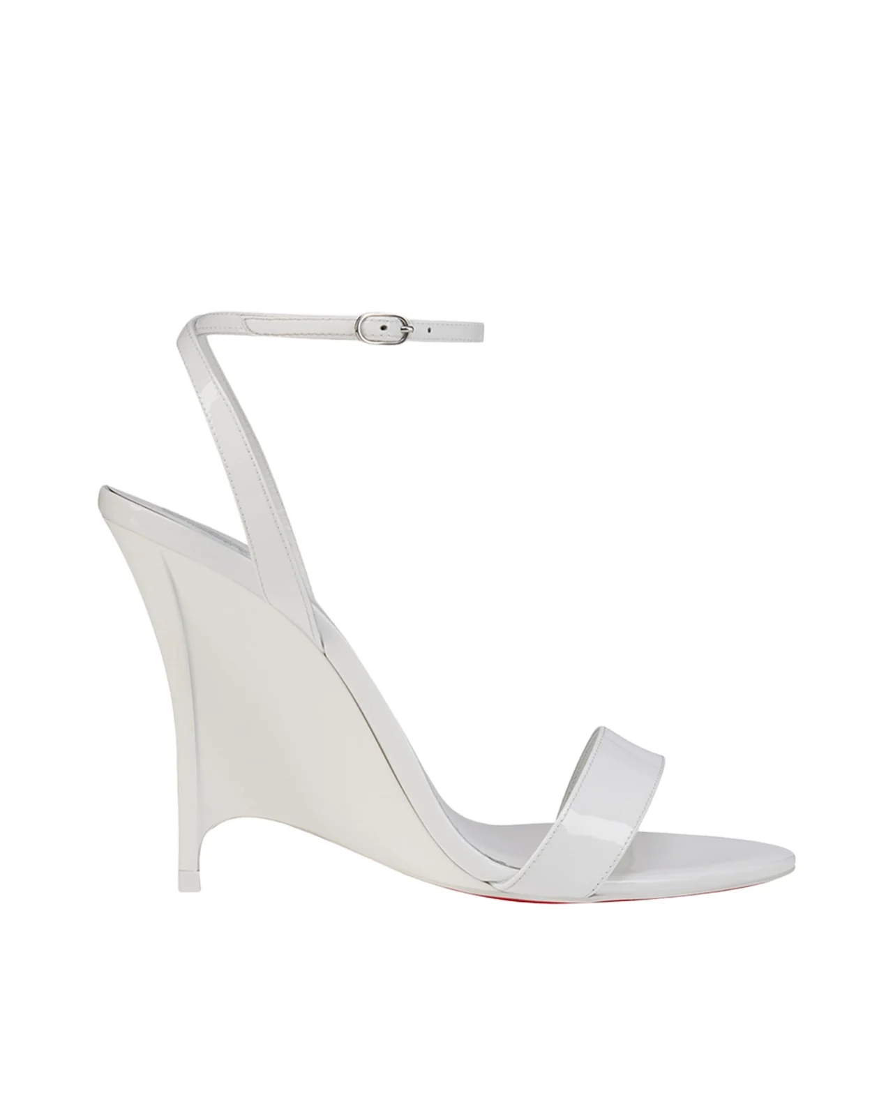 100mm Zeezeenella Patent Leather Wedge Sandals