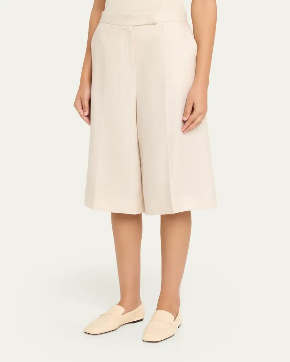 Max Mara Wide-Leg Linen Pants | Thumbnail 4 Max Mara Wide-Leg Linen Pants | Thumbnail 4