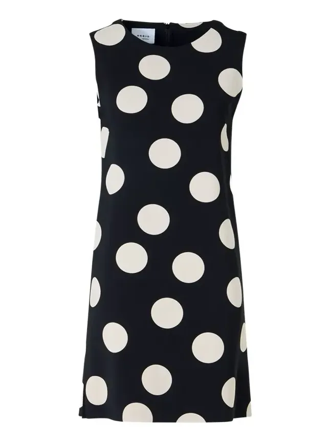 Sleeveless XL Polka Dot Shift Dress Sleeveless XL Polka Dot Shift Dress