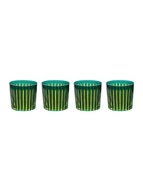 L'Objet Prism 13 oz. Double Old-Fashioned Glasses, Set of 4