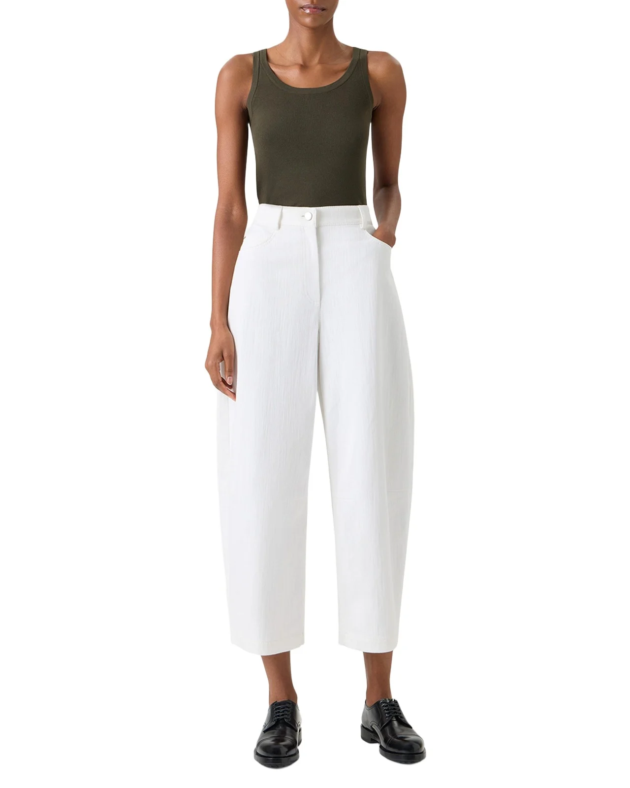 Cotton Rib Scoop-Neck Tank Top Cotton Rib Scoop-Neck Tank Top