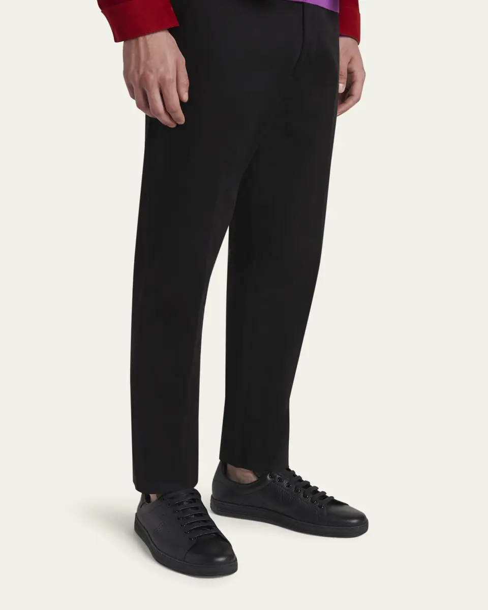 Tom Ford Men's Warwick Leather Sneakers | Thumbnail 2