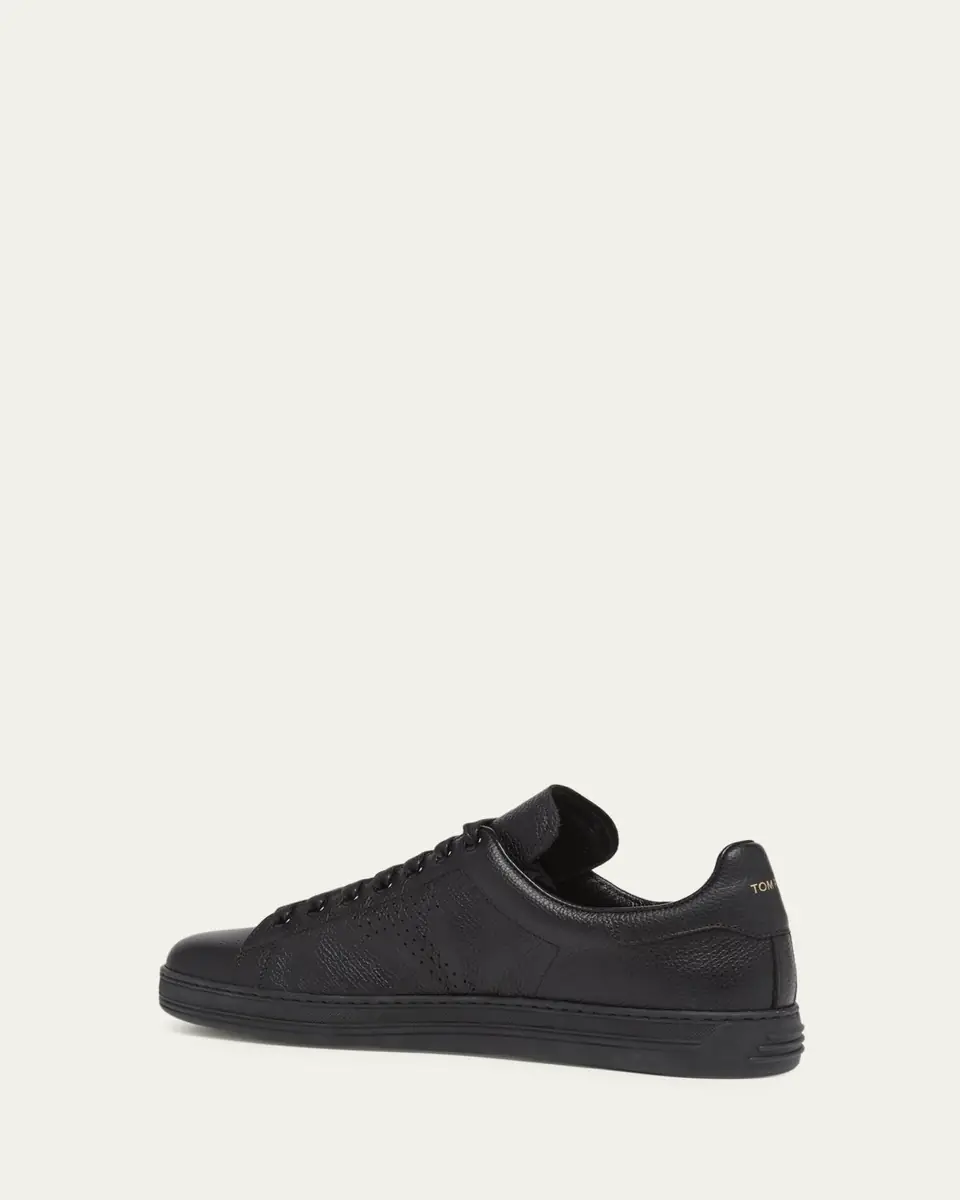 Tom Ford Men's Warwick Leather Sneakers | Thumbnail 4