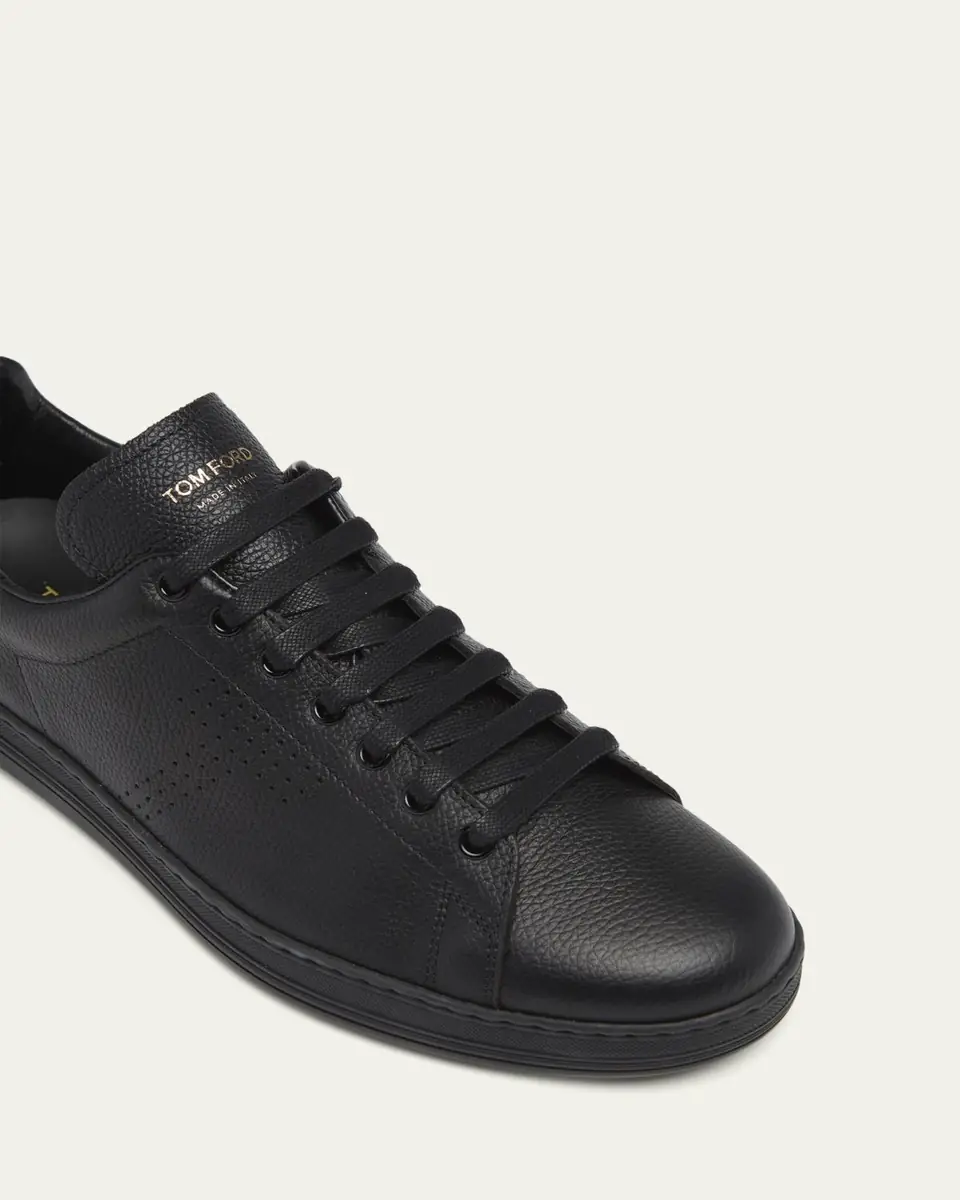 Tom Ford Men's Warwick Leather Sneakers | Thumbnail 5
