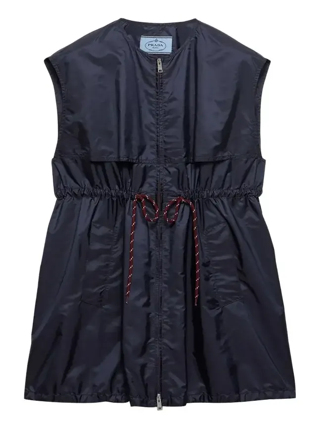 Re-Nylon Sleeveless Drawstring Mini Dress Re-Nylon Sleeveless Drawstring Mini Dress
