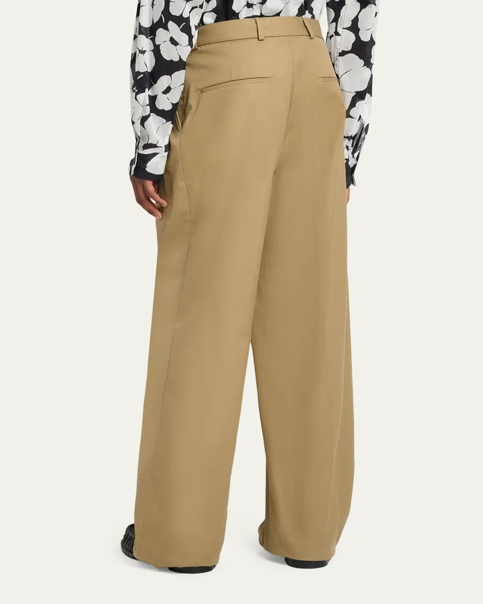 Dries Van Noten Men's Belted Loose Cotton Trousers | Thumbnail 3 Dries Van Noten Men's Belted Loose Cotton Trousers | Thumbnail 3
