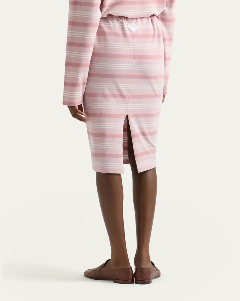 Prada Striped Jersey Pencil Skirt | Thumbnail 3