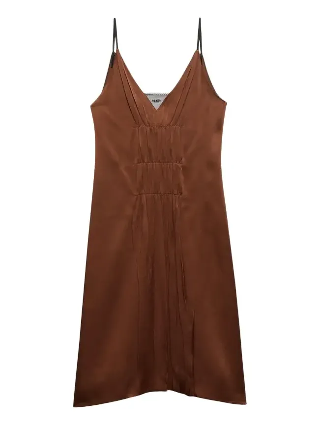 Satin Crepe Midi Slip Dress Satin Crepe Midi Slip Dress