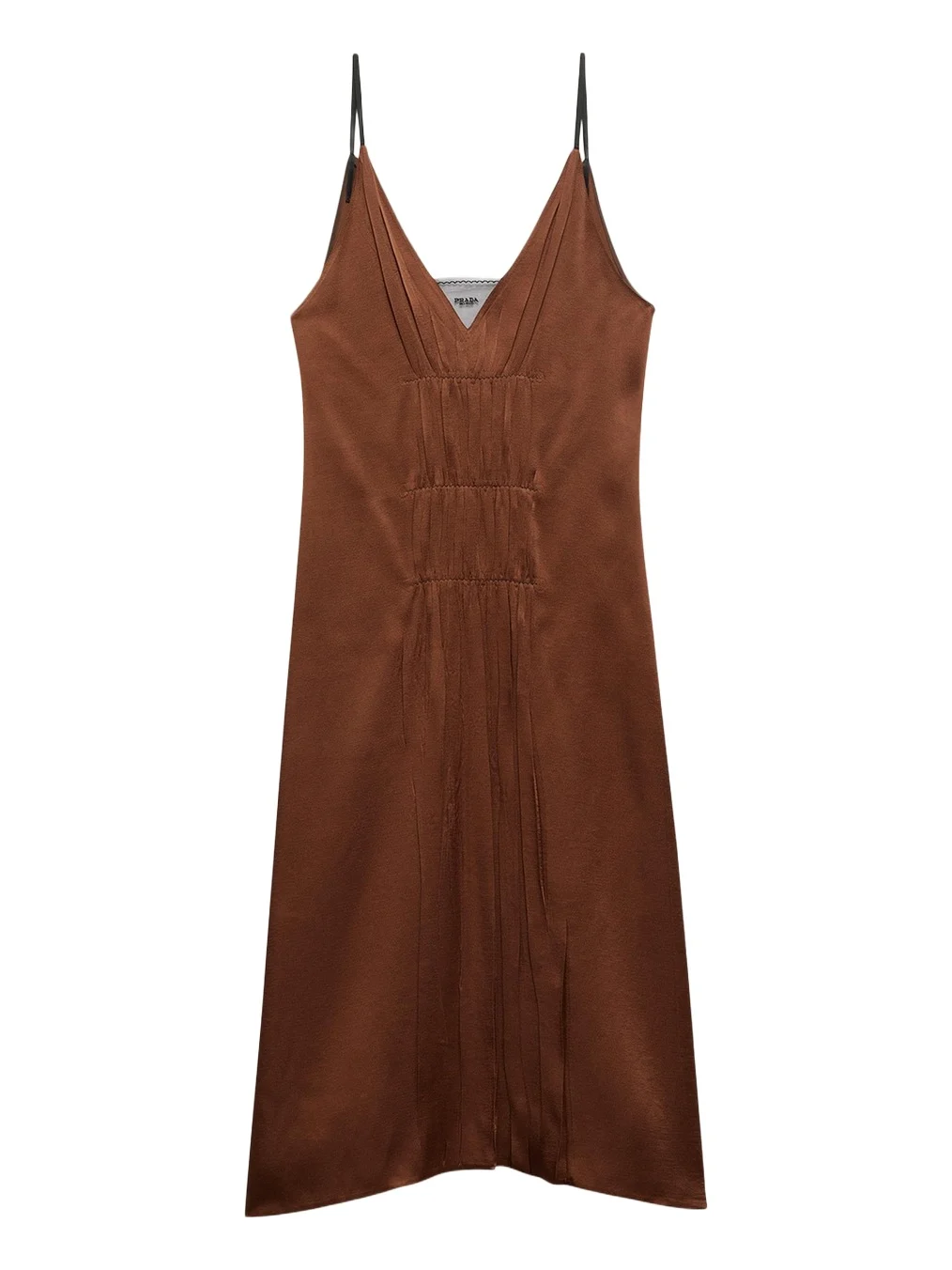 Satin Crepe Midi Slip Dress