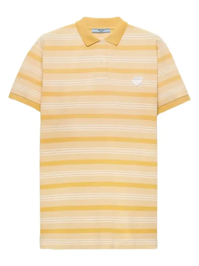 Striped Cotton Jersey Mini Polo Dress Striped Cotton Jersey Mini Polo Dress