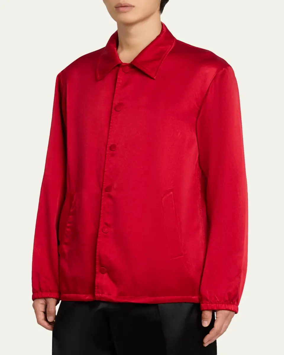 Dries Van Noten Men's Overdyed Cupro-Cotton Shirt | Thumbnail 4 Dries Van Noten Men's Overdyed Cupro-Cotton Shirt | Thumbnail 4