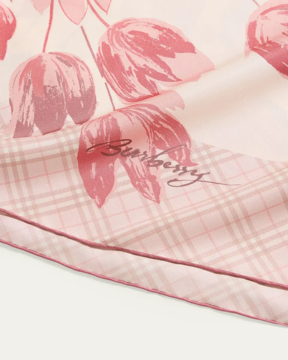 Burberry Tulips Silk Scarf | Thumbnail 4