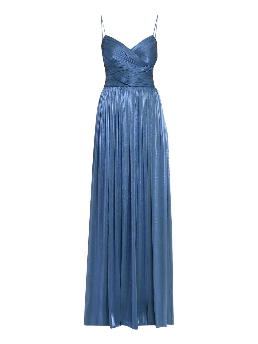 Sireen Metallic Georgette Sleeveless Crisscross Gown Sireen Metallic Georgette Sleeveless Crisscross Gown