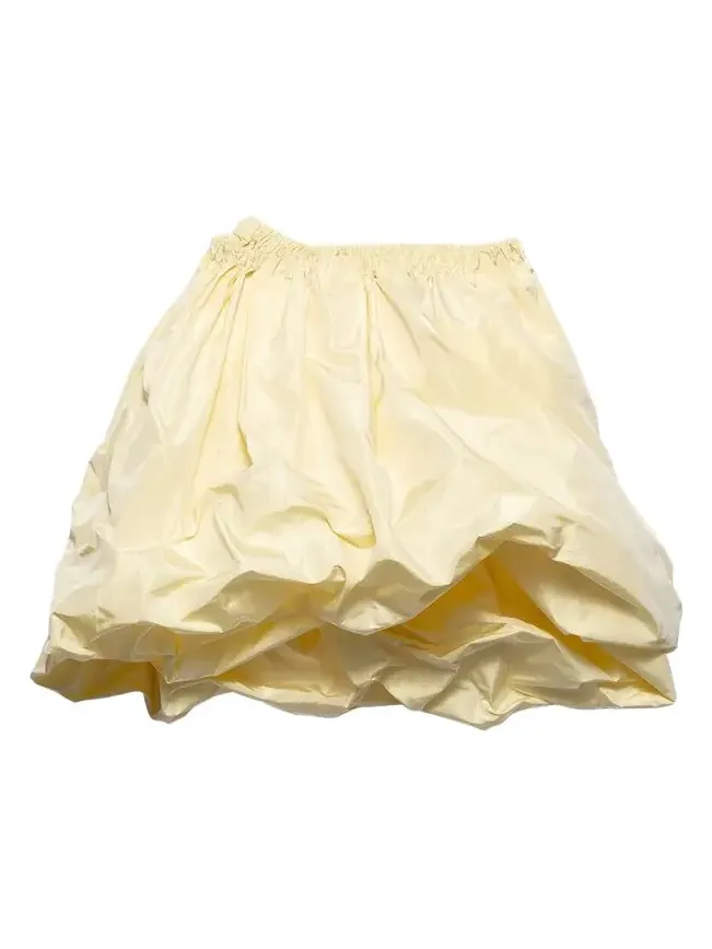 Silk Taffeta Balloon Skirt