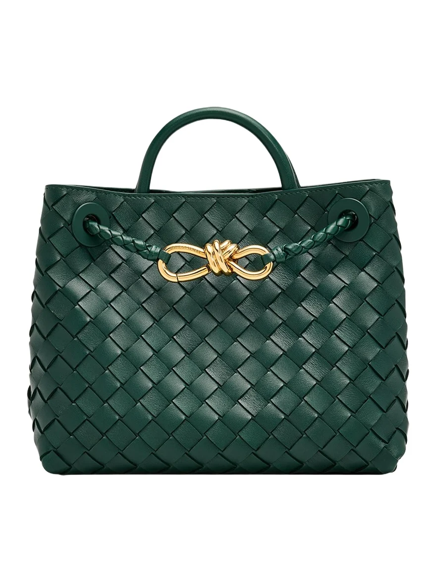 Andiamo Small Leather Top-Handle Bag