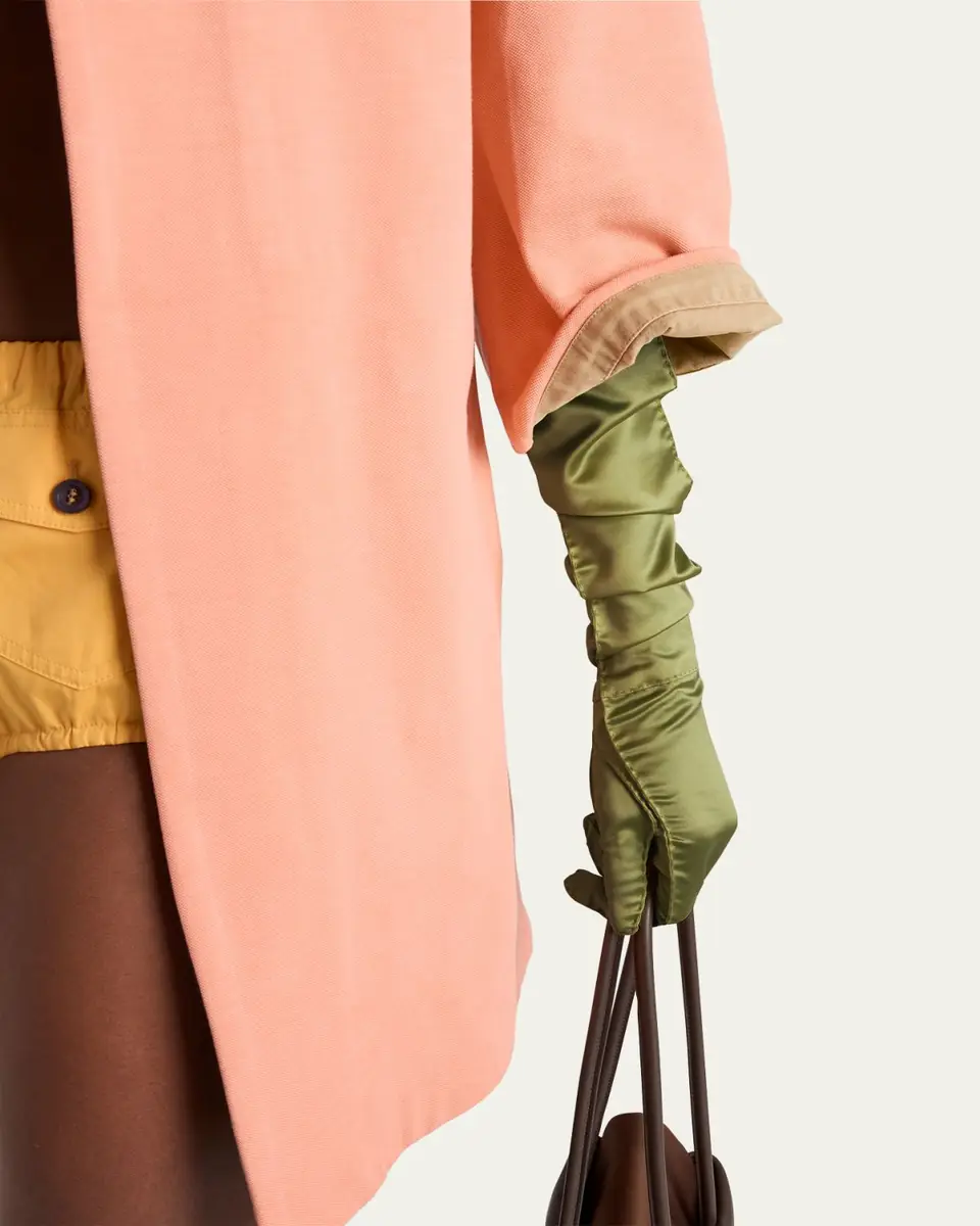 Prada Old Pique 3/4-Sleeve Polo Shirt Jacket | Thumbnail 5 Prada Old Pique 3/4-Sleeve Polo Shirt Jacket | Thumbnail 5