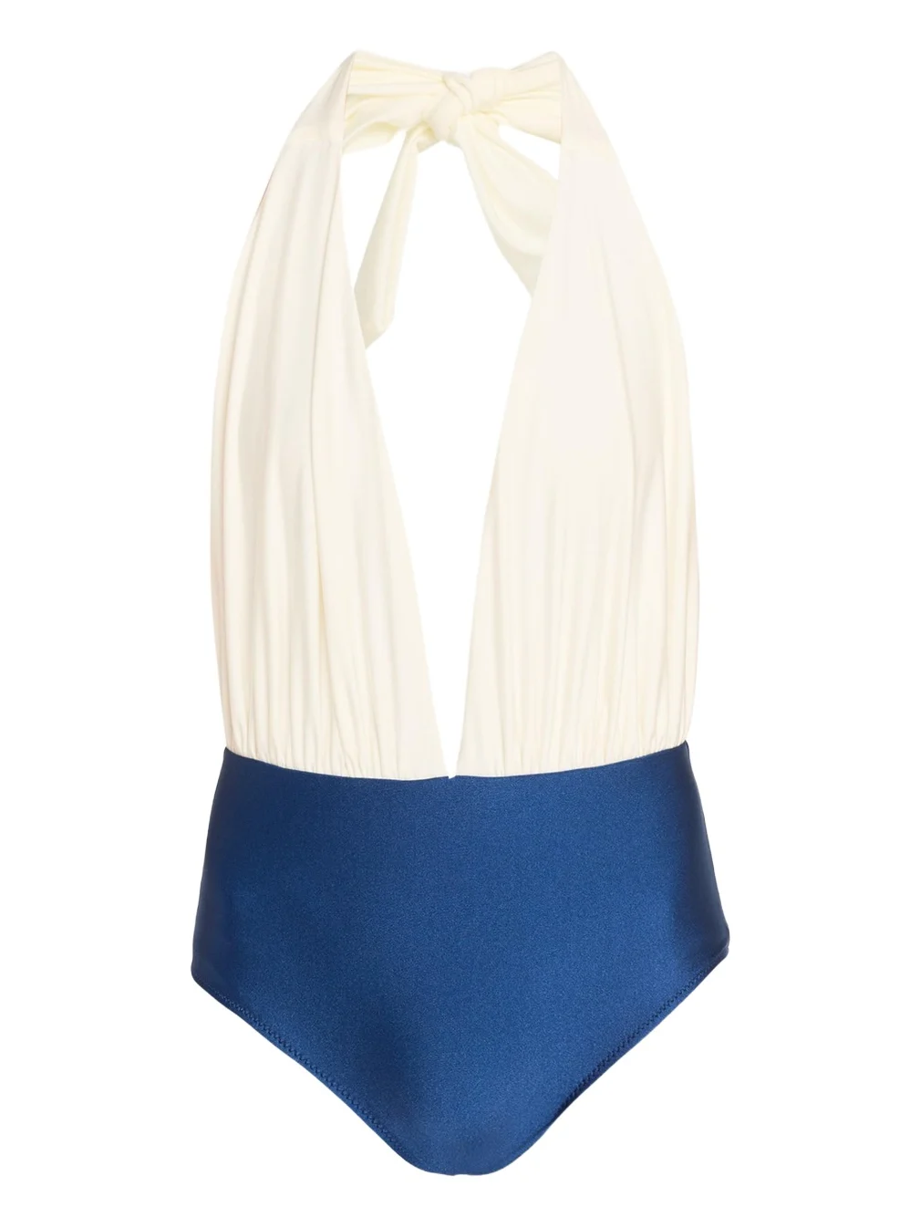 VERANDAH Colorblock Plunge One-Piece Swimsuit