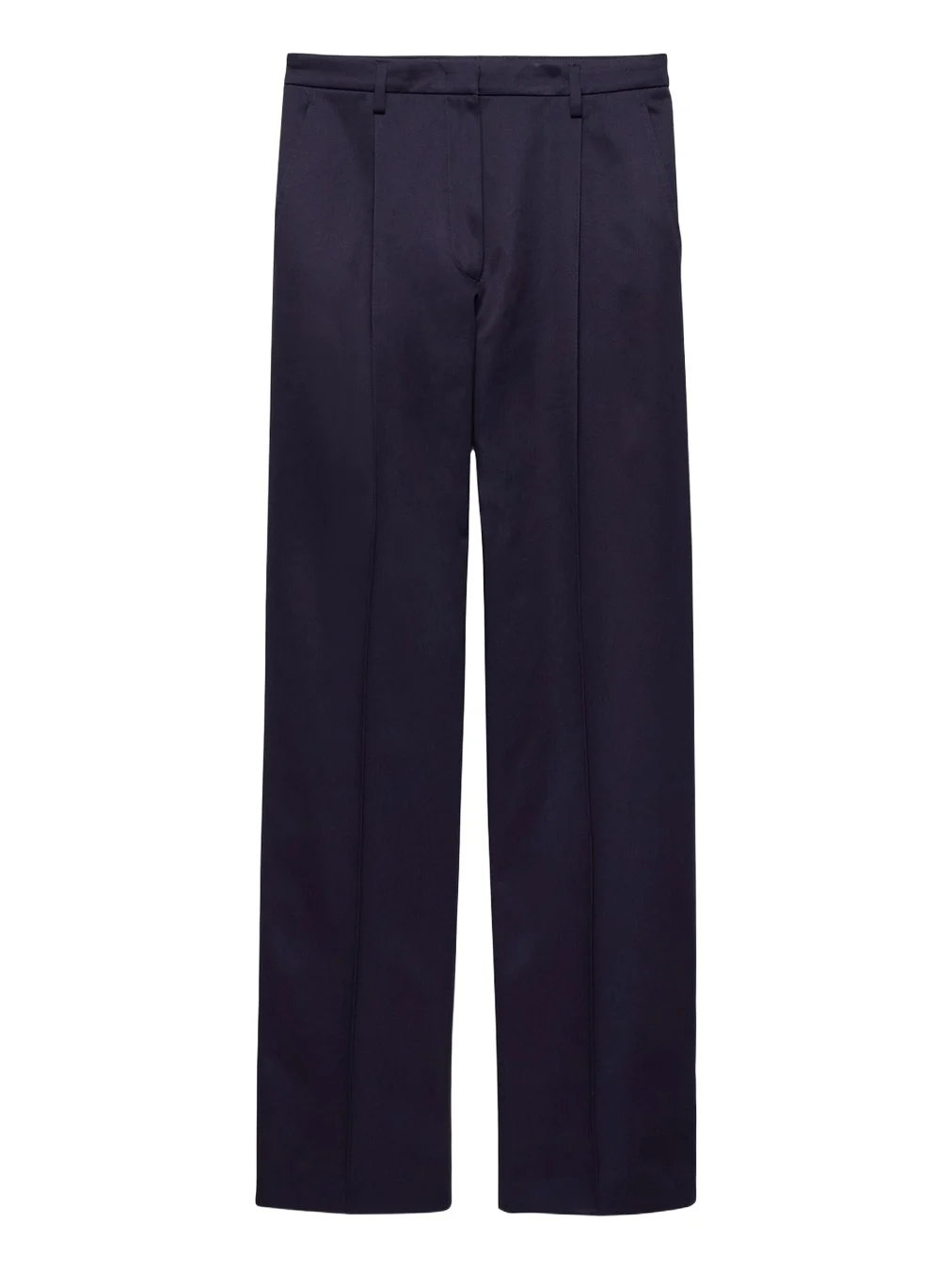 Pleated Cotton Twill Straight-Leg Trousers Pleated Cotton Twill Straight-Leg Trousers