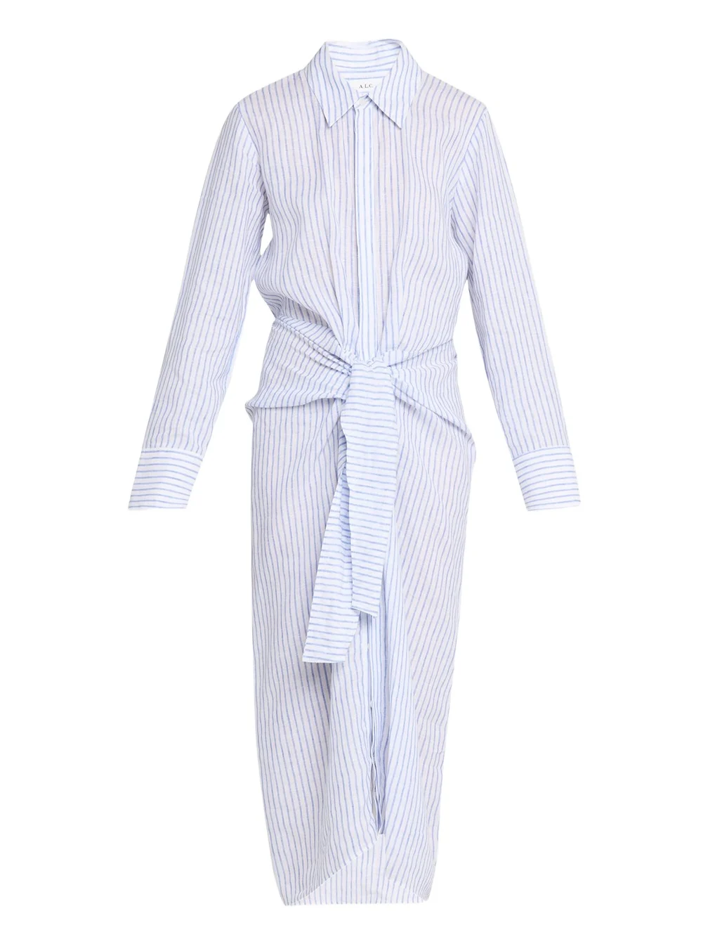 A.L.C. Mila Stripe Linen Shirtdress