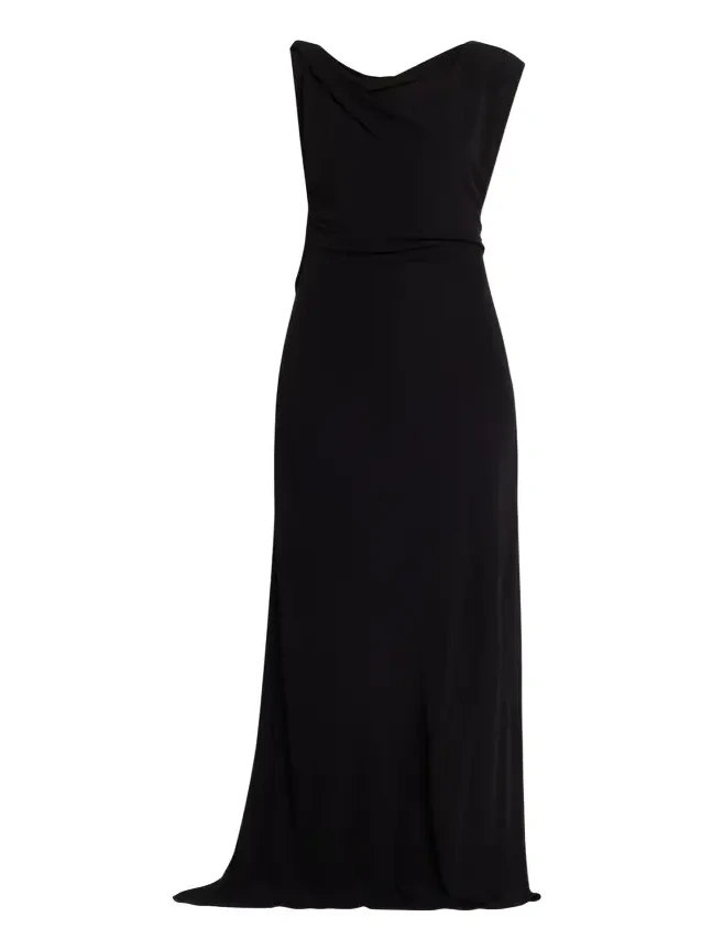 Tortoiseshell Chain Jersey Maxi Dress