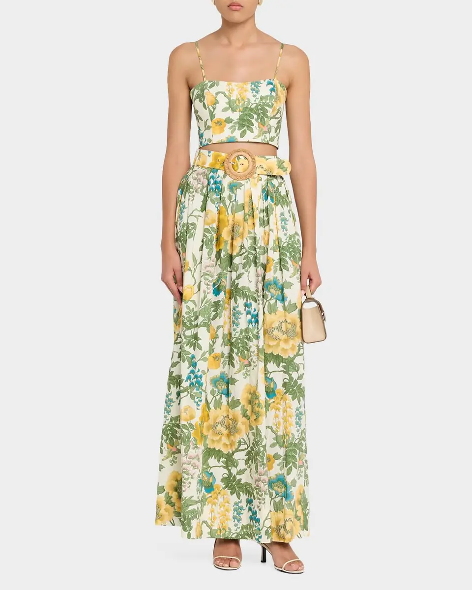 Cara Cara Greenfield Belted Cotton Maxi Skirt | Thumbnail 2 Cara Cara Greenfield Belted Cotton Maxi Skirt | Thumbnail 2