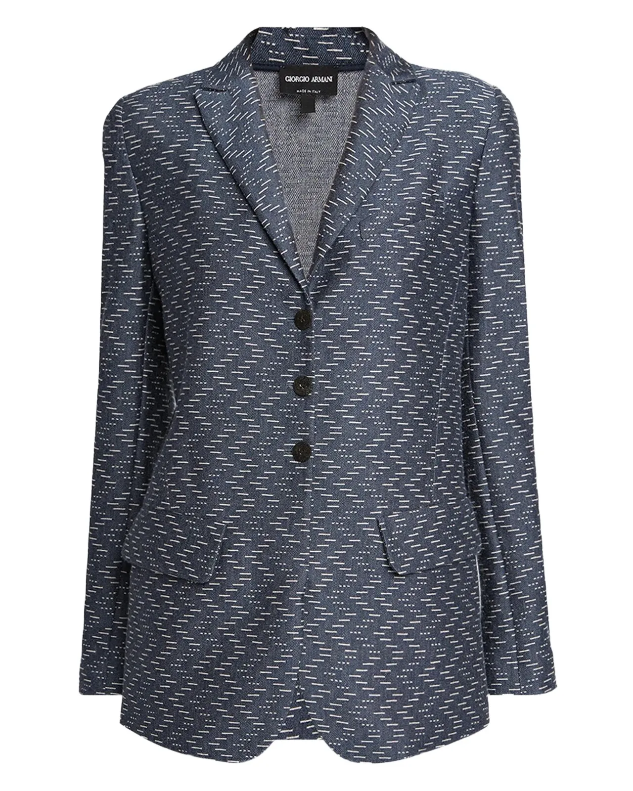 Zigzag Jacquard Cashmere Single-Breasted Jacket Zigzag Jacquard Cashmere Single-Breasted Jacket