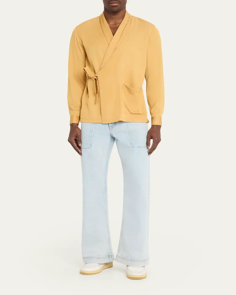 Sanderlak Men's Utility Relaxed Flare Jeans | Thumbnail 2 Sanderlak Men's Utility Relaxed Flare Jeans | Thumbnail 2