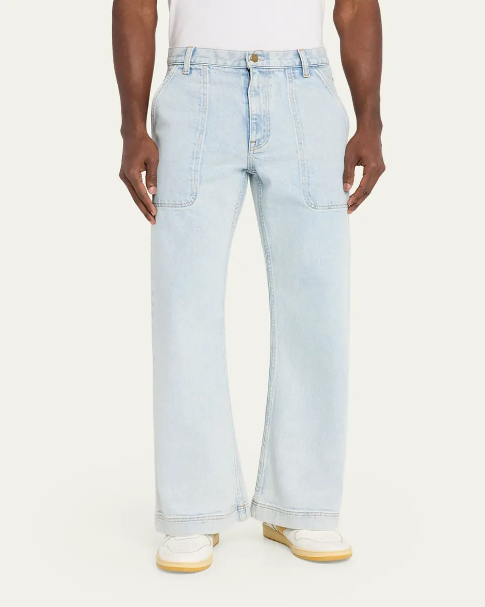 Sanderlak Men's Utility Relaxed Flare Jeans | Thumbnail 4 Sanderlak Men's Utility Relaxed Flare Jeans | Thumbnail 4
