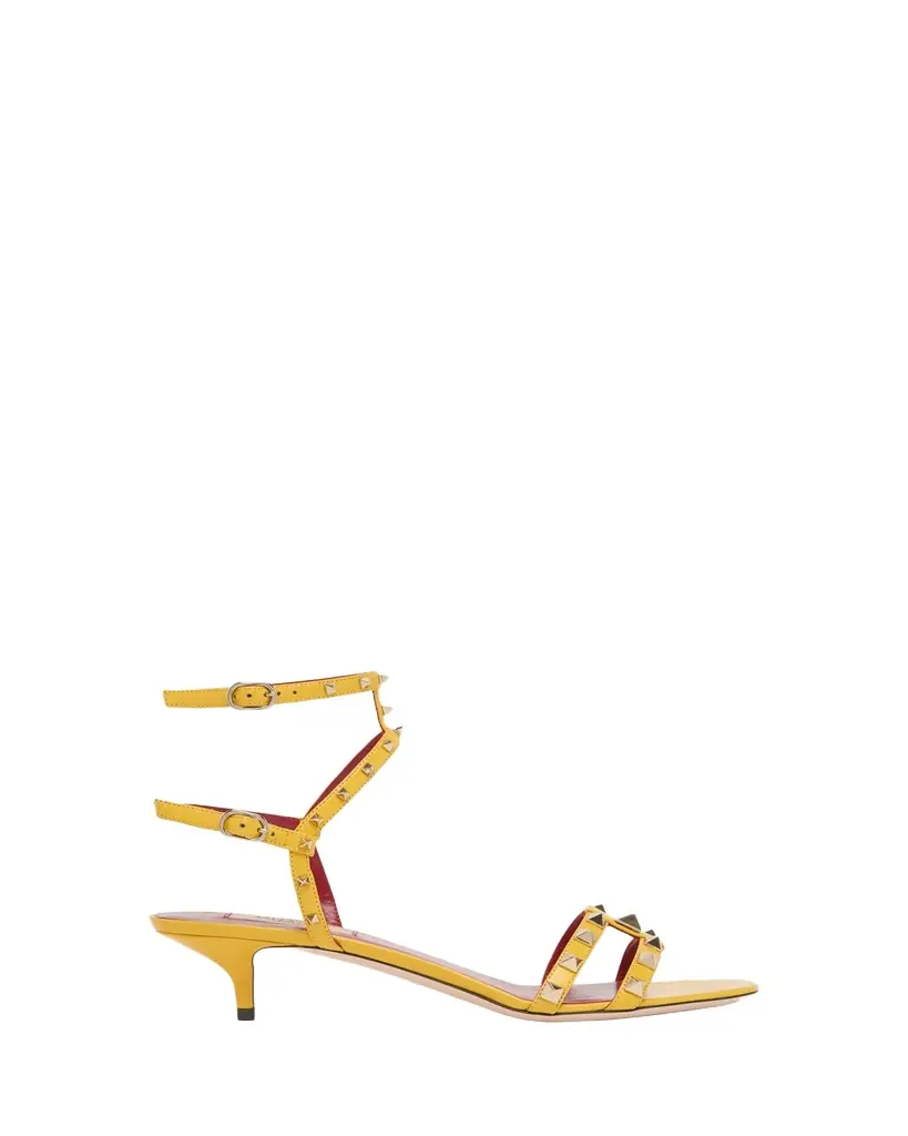 Valentino Garavani 40mm Rockstud Leather Sandals | Image 1 Valentino Garavani 40mm Rockstud Leather Sandals | Image 1