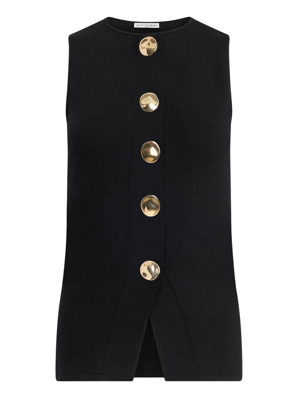 Happer Button-Front Top