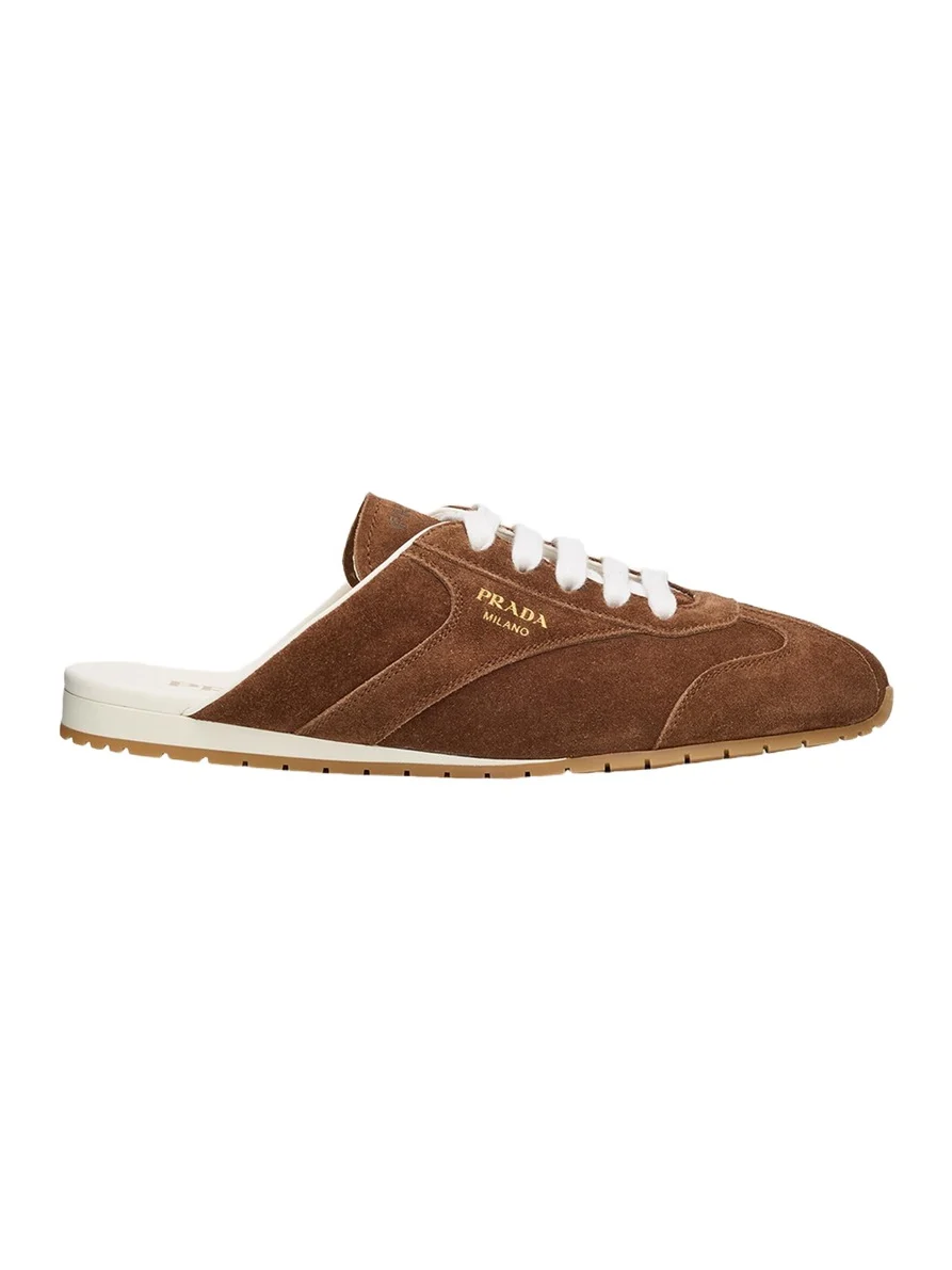 Prada Spark Suede Sneaker Mules