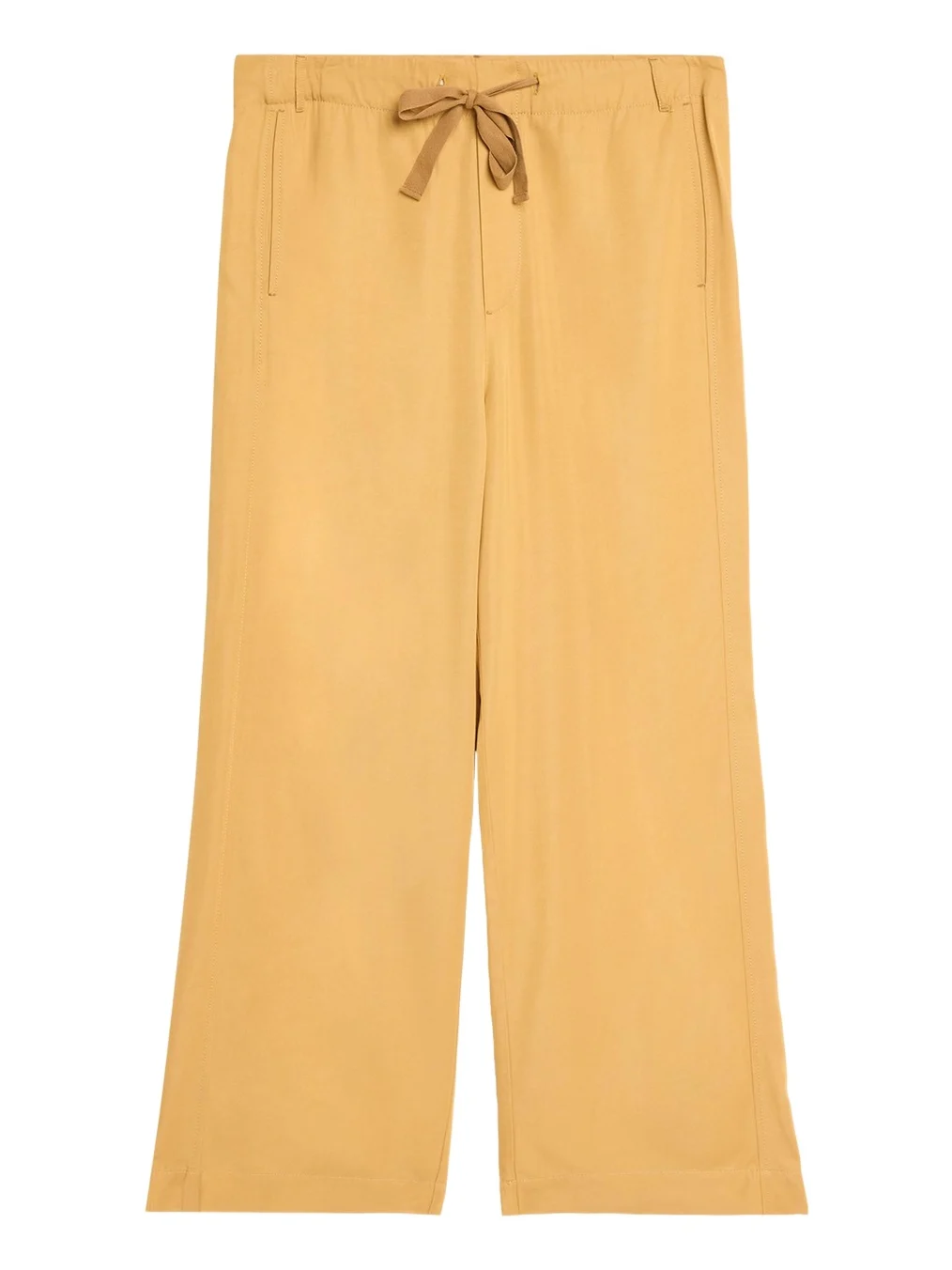 Sanderlak Men's Viscose Wide-Leg Drawstring Pants