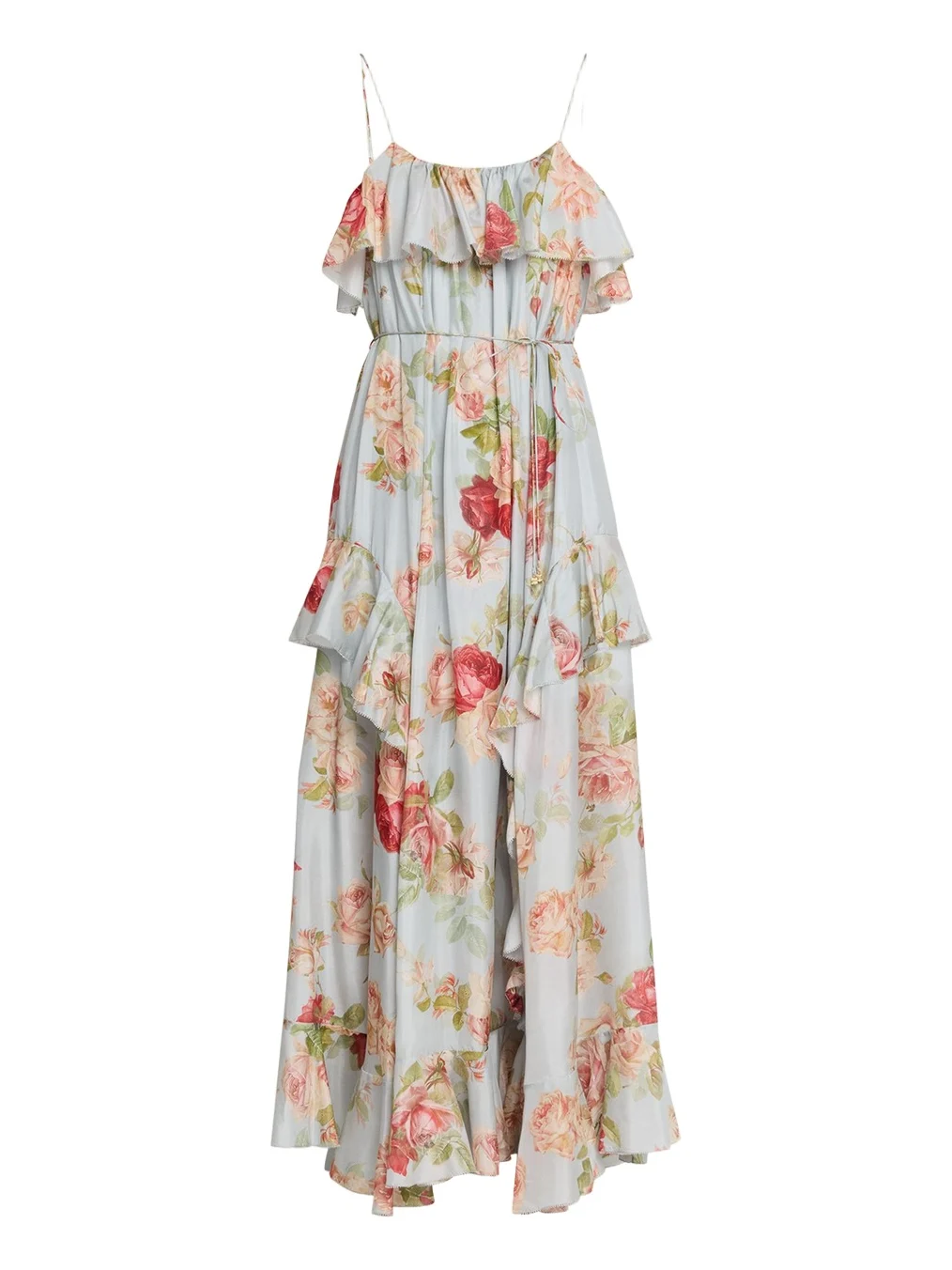 Roselight Floral Frill Maxi Dress Roselight Floral Frill Maxi Dress