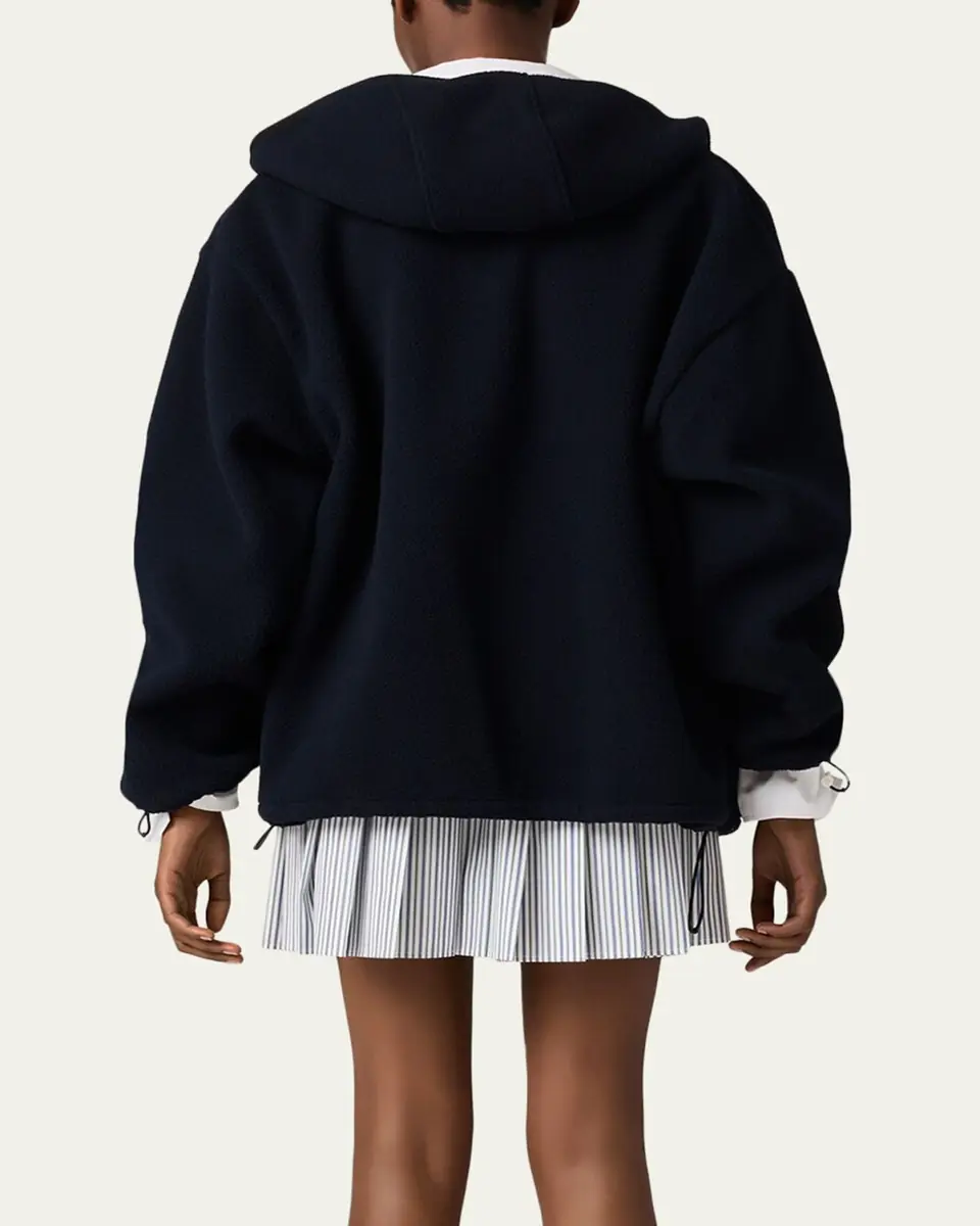 Miu Miu Hooded Fleece Jacket | Thumbnail 3 Miu Miu Hooded Fleece Jacket | Thumbnail 3