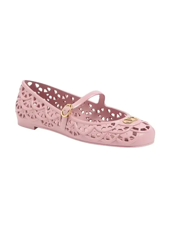 5mm VLogo PVC Ballerina Flats 5mm VLogo PVC Ballerina Flats
