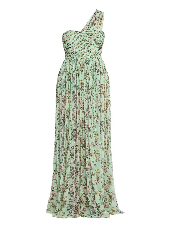 Aureline Floral Silk Gown Aureline Floral Silk Gown