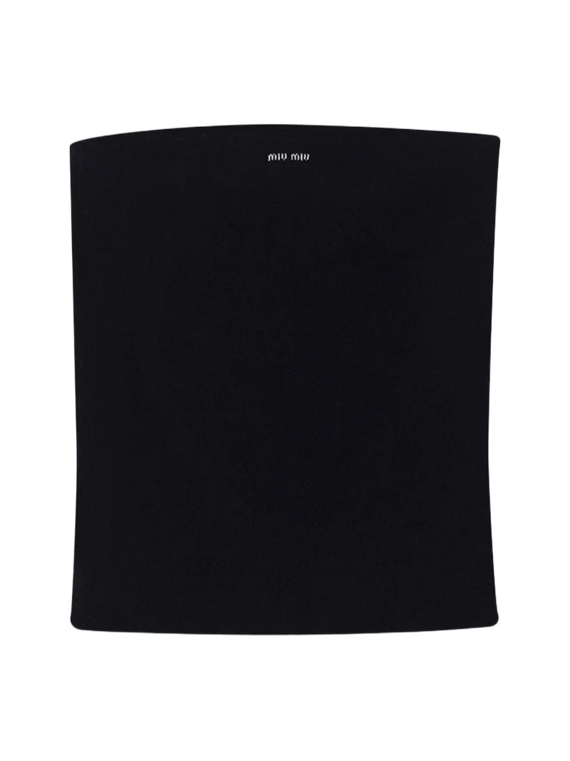 Miu Miu Strapless Knit Tube Top