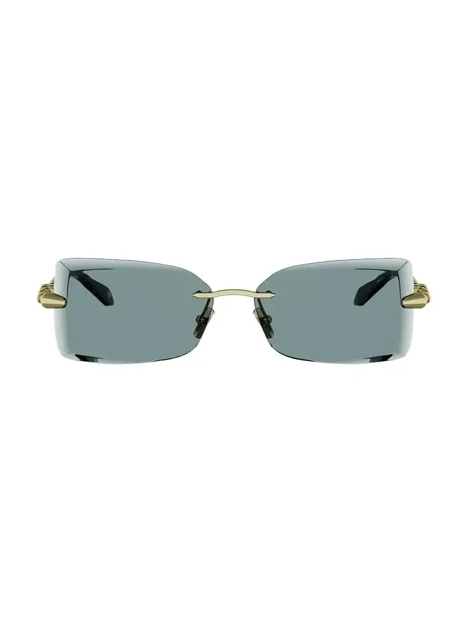 Serpenti 51mm Metal Rectangular Sunglasses Serpenti 51mm Metal Rectangular Sunglasses