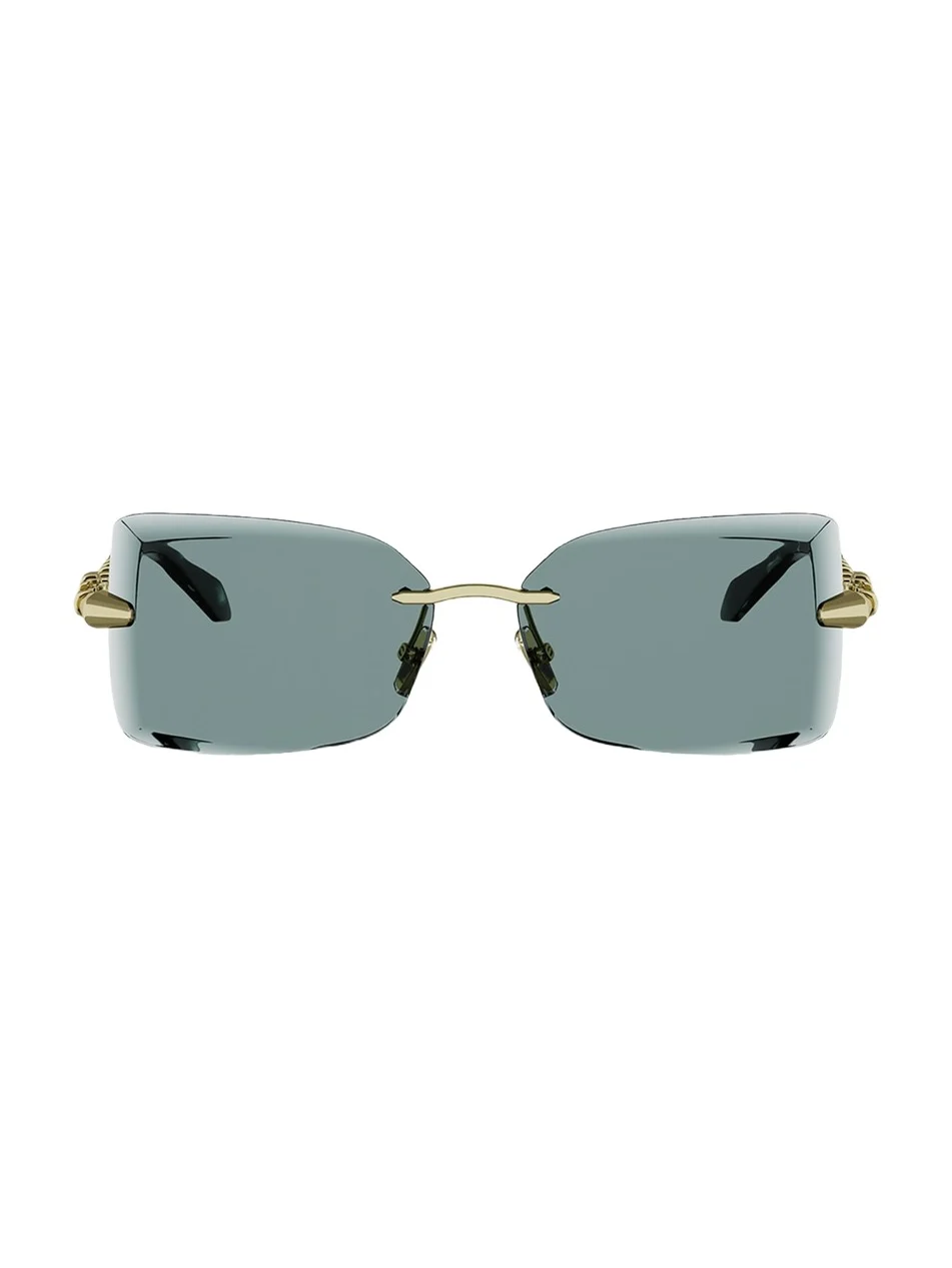 Serpenti 51mm Metal Rectangular Sunglasses Serpenti 51mm Metal Rectangular Sunglasses