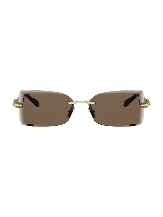 Serpenti 62mm Metal Rectangular Sunglasses Serpenti 62mm Metal Rectangular Sunglasses